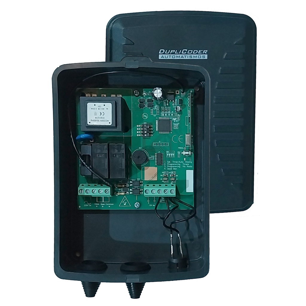 Cuadro de Control DUPLICODER Mod. QM1SIMPLY para motor tubular persiana, toldo o enrollable con Receptor Evolutivo Keelog
