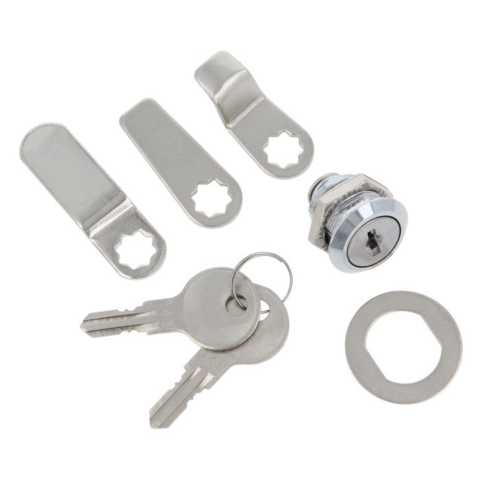 Cerradura Buzón AMIG Mod. 3KIT Niquel con 2 Llaves