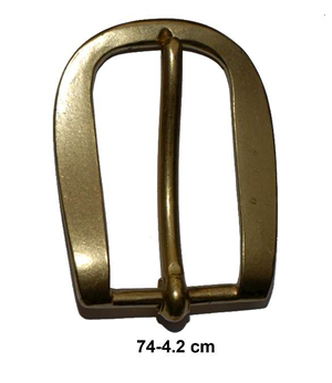 Hebilla Latón Ref. 74 para correa de 4 cm.