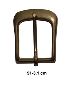 Hebilla Latón Ref. 51 para correa de 3,1 cm.