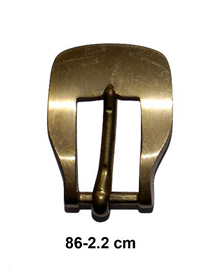 Hebilla Latón Ref. 86 para correa de 2,2 cm.