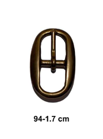 Hebilla Latón Ref. 94 para correa de 1,7 cm.