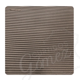 [SD003] Microporoso Saldo Caster Rayado 15 mm. Negro/Marron (Plancha) 65x110 cm.