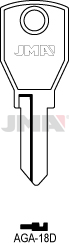 [AGA18D] Llave JMA Acero GRUPO - B
